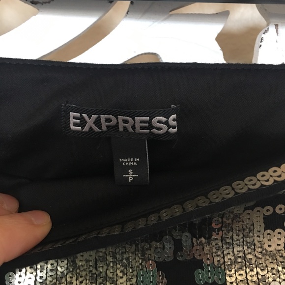 Express sequin mini skirt size small - Picture 2 of 2